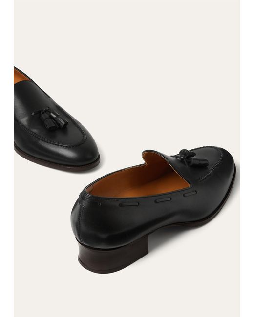 Loro Piana Black Serge Tassel Loafer