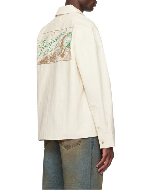 Jacquemus White The Mecano Long-Sleeved Shirt for men