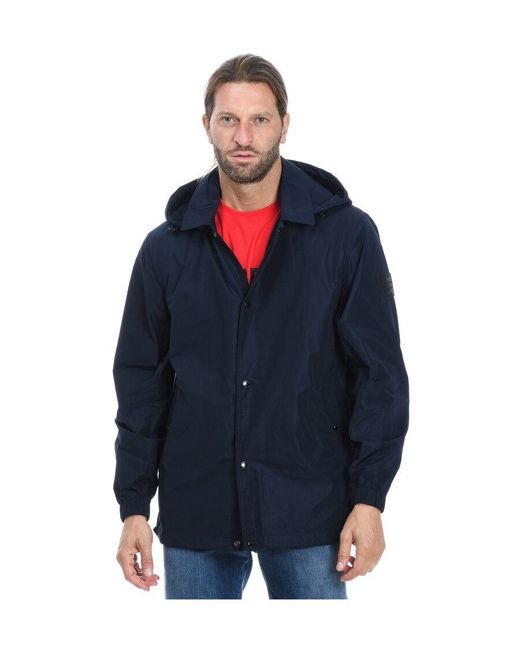 Burberry Blue Detachable Hooded Jacket for men