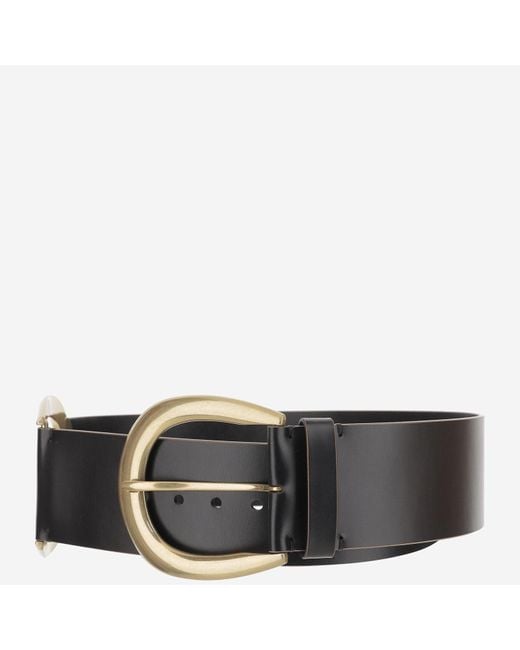 Chloé White Chloé C Buckle Belt