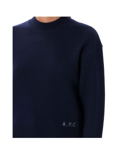 A.P.C. Black Crewneck Knitted Jumper