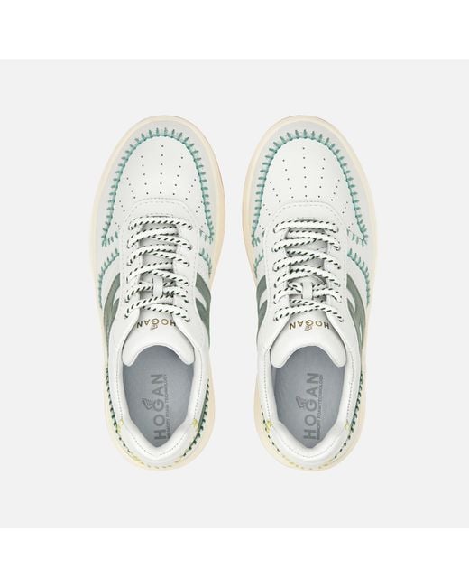 Hogan White H630 Low-Top Sneakers