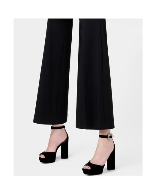 Roger Vivier Black Velvet Platform Sandals