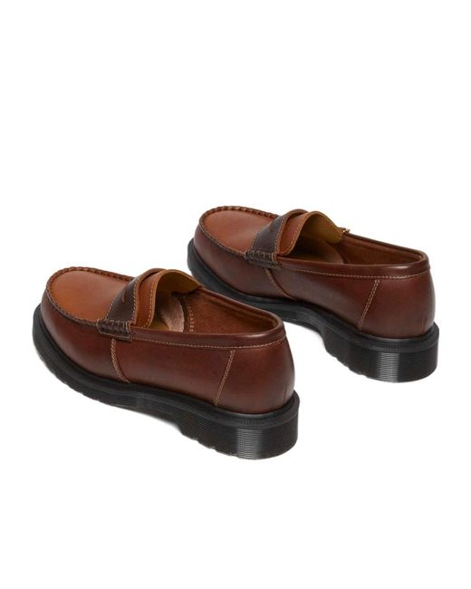 Dr. Martens Brown Penton Penny Loafers for men