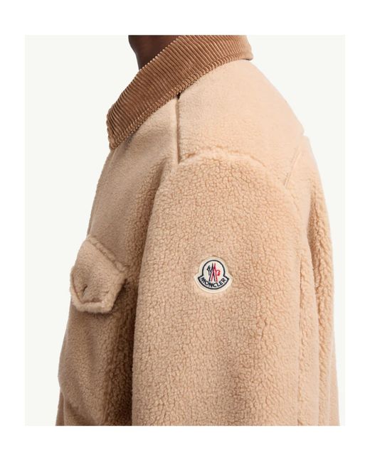 Moncler Brown Button-Up Long Sleeved Overshirt for men
