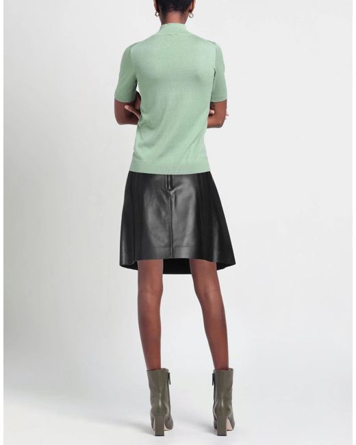 Chloé Black Suede Flared Skirt