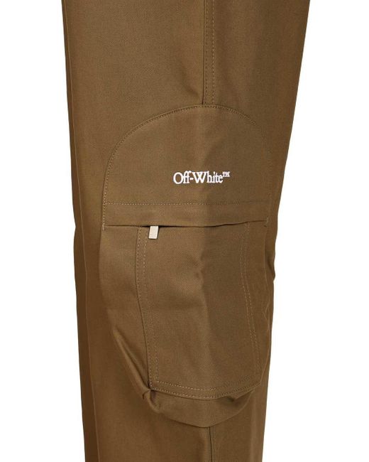 Off-White c/o Virgil Abloh Natural Wide Trousers for men