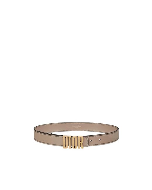 Dior White Logo Belt