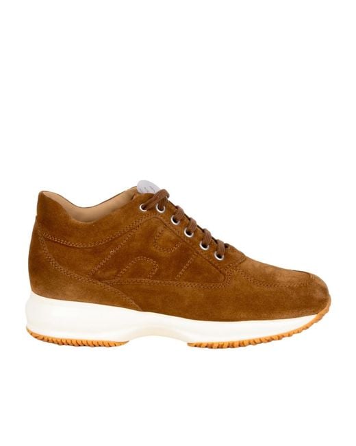 Hogan Brown Chunky Sneakers
