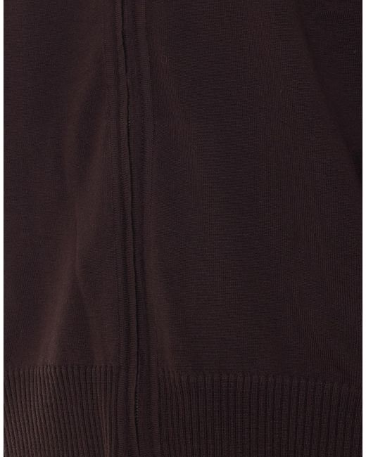 Alpha Studio Brown Zip-Up Knitted Jacket for men