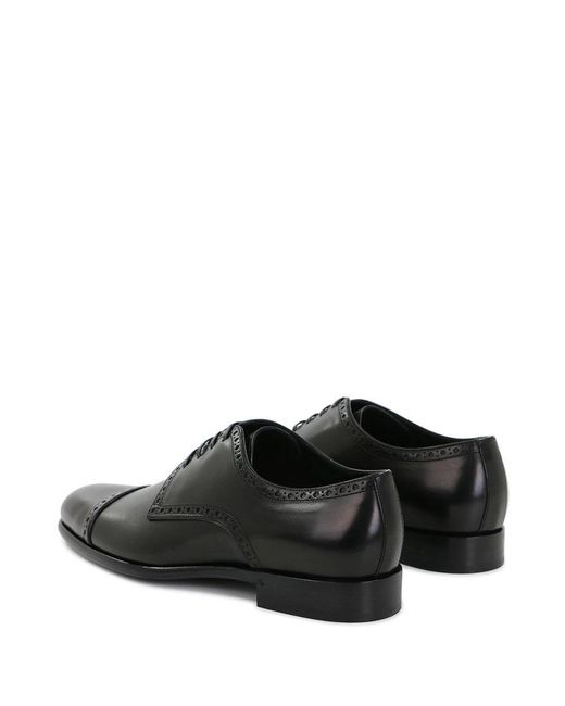 Dolce & Gabbana Black Logo Leisure Business Shoes for men