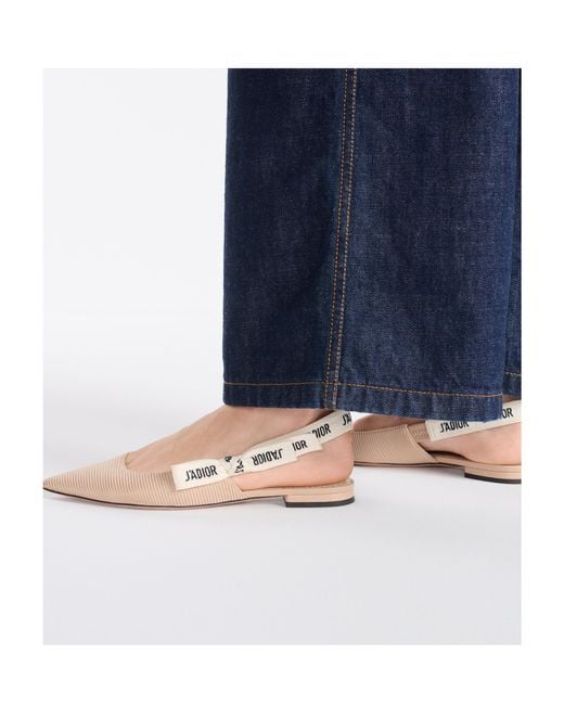 Dior Natural J'A Slingback Flat