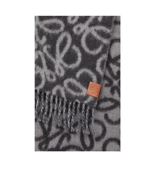 Loewe White Anagram Scarf
