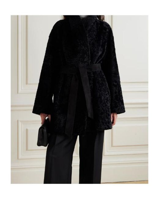 TOVE Black Vanessa Belted Coat