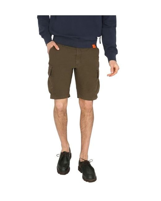 Aspesi Natural Cargo Bermuda Shorts for men