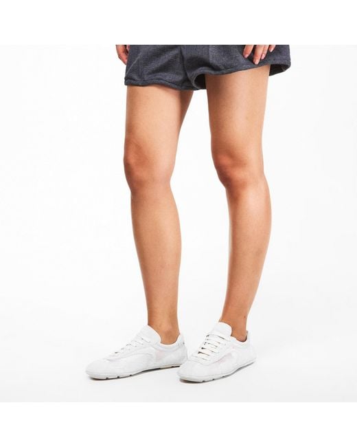 Prada White Low-Top Sneakers