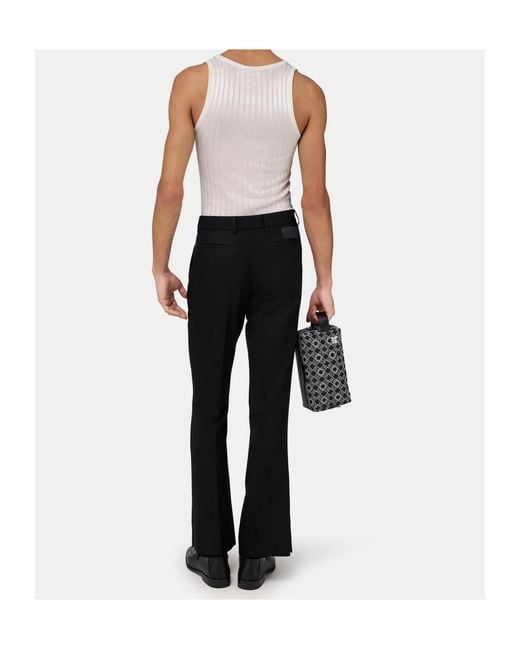 Amiri White Logo-Plaque Knitted Tank Top for men