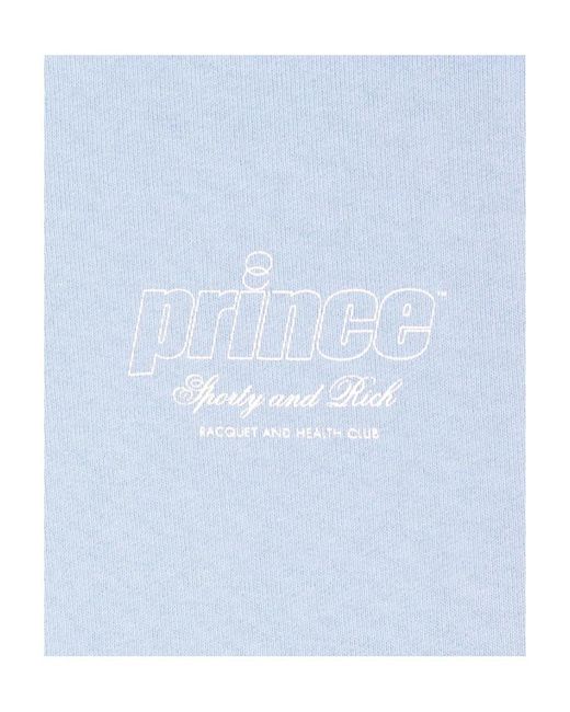 Sporty & Rich Blue Prince Health Cotton Sweatshirt for men