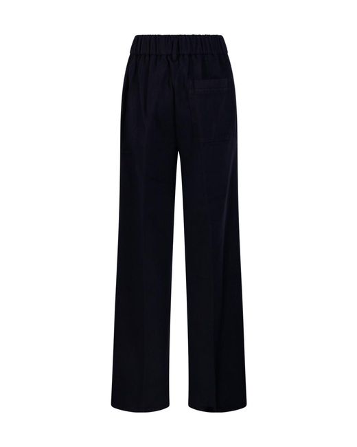 Forte_forte Blue Elasticated Loose Pant