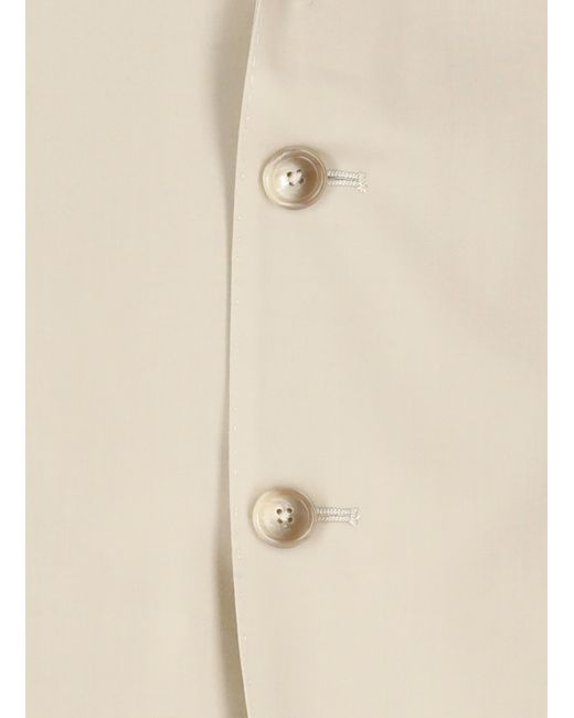 Tagliatore Brown Brooch Detailed Straight Hem Tailored Blazer for men