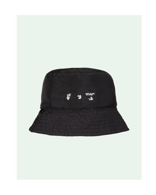Off-White c/o Virgil Abloh Black Logo-Print Bucket Hat for men