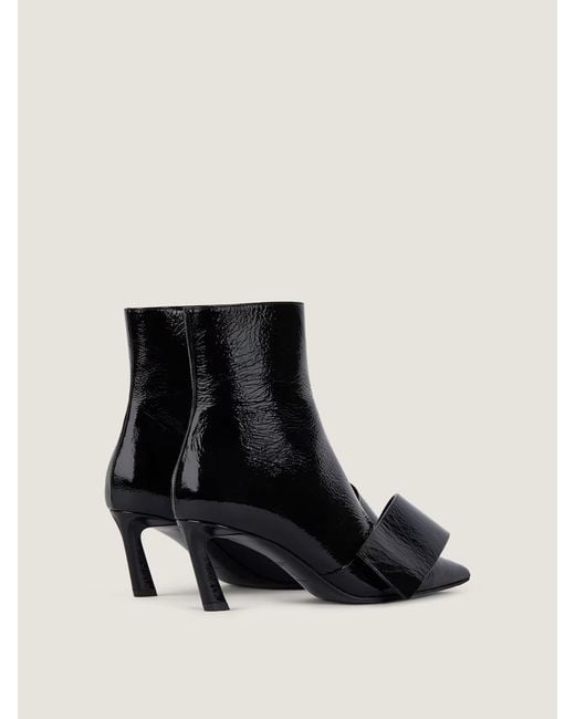 Givenchy Black Twisted Ribbon Ankle Boots