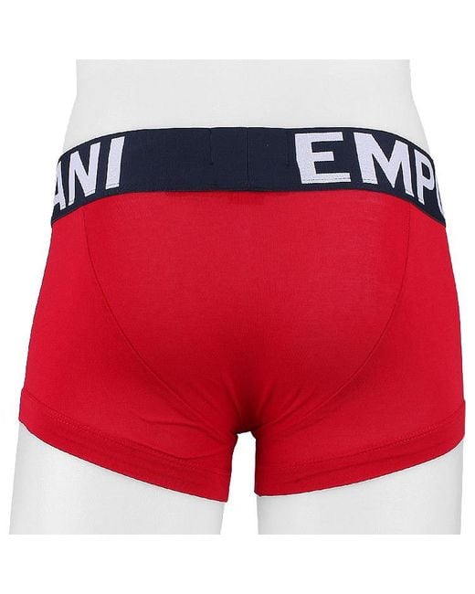 Emporio Armani Red Logo Underwear for men