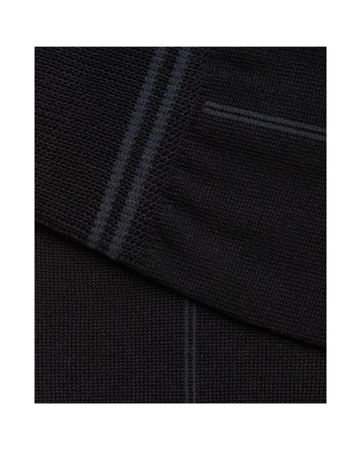 Zegna Black Cotton Blend Socks for men