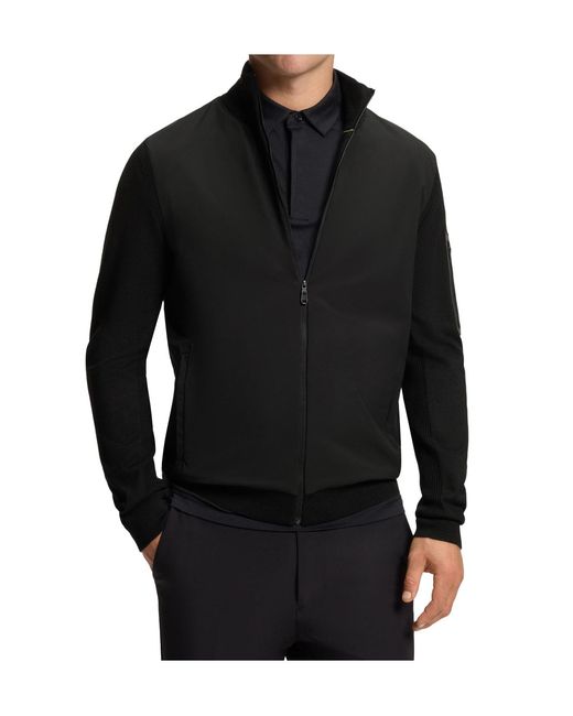 Boss Black Zip-Pocket Sweater for men