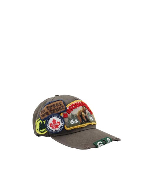 DSquared² White Bowler Cap for men