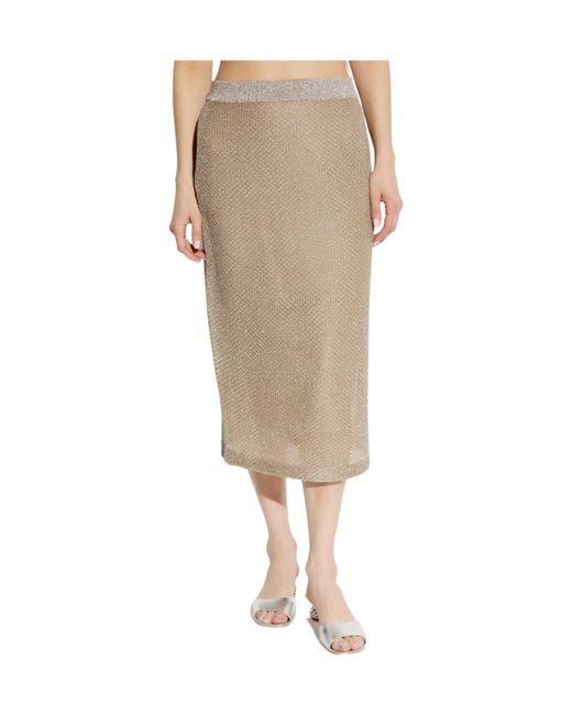 Tory Burch Natural Mesh Skirt