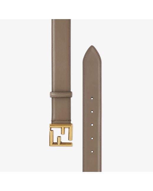 Fendi White Leather Belt