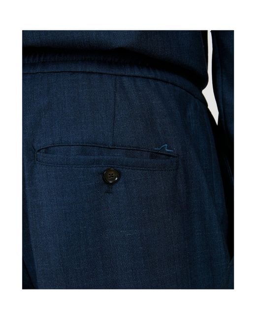 Paul & Shark Blue Belt Loops Casual Pants for men