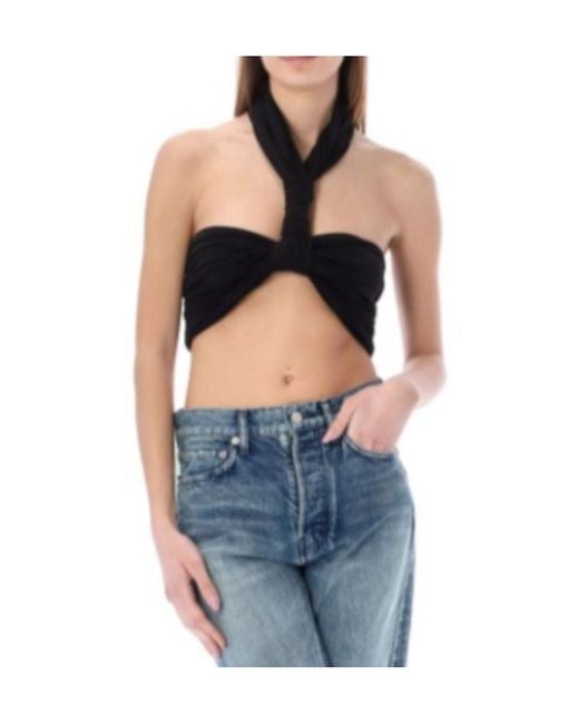 Ambush Brown Twist Cropped Top