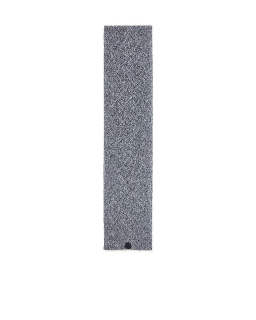 Moncler Blue Alpaca Blend Scarf