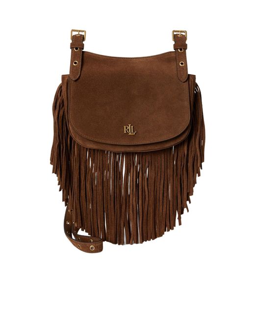 Ralph Lauren Brown Solid Color Crossbody Bag