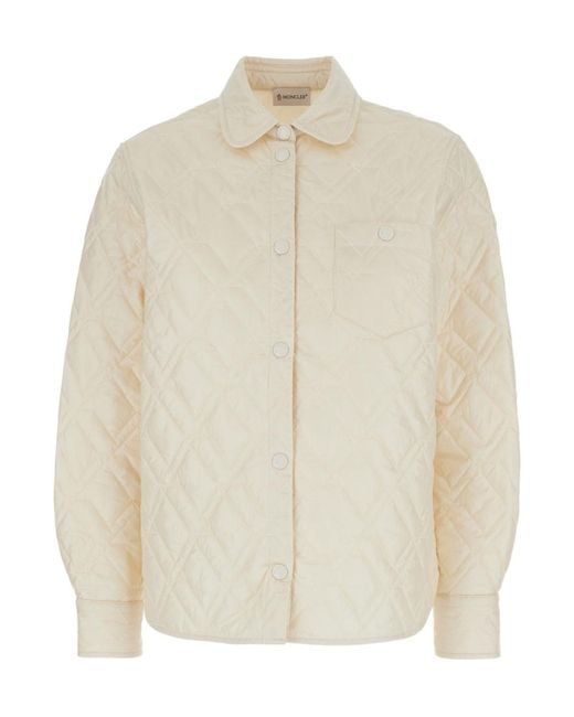 Moncler White Nylon Overshirt
