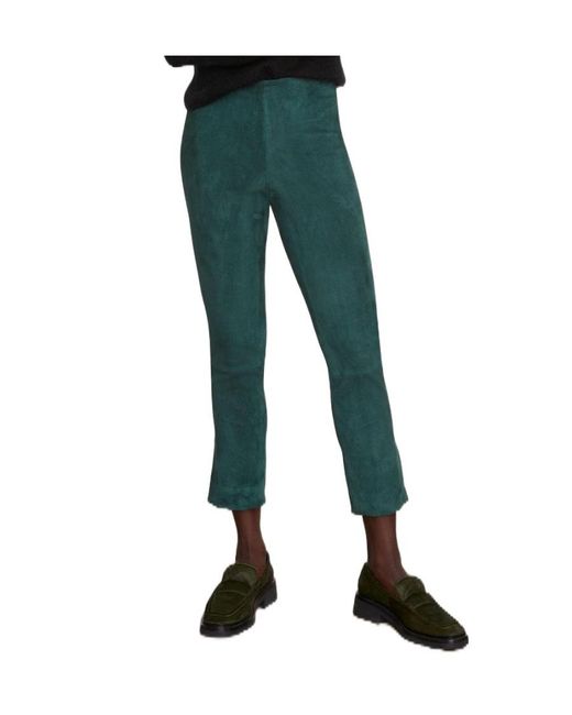 Vince Green Split And Hem Nine-Cent Trousers