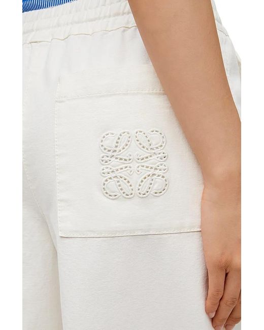 Loewe White Cropped Trousers