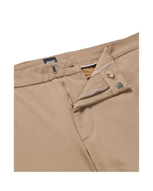 Boss Natural Solid Casual Trousers for men