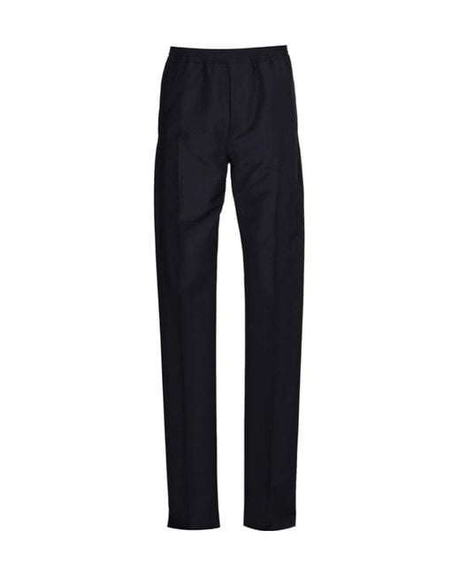Givenchy Blue 4G Embroidered Elastic Waist Pants for men