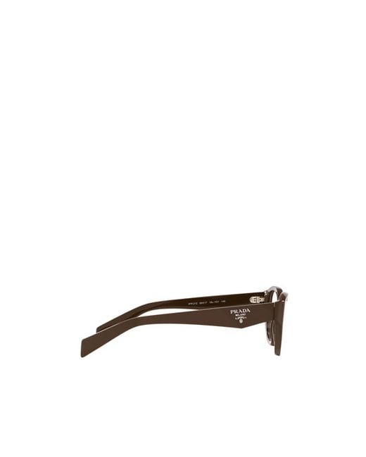 Prada White Eyewear Cat-Eye Glasses