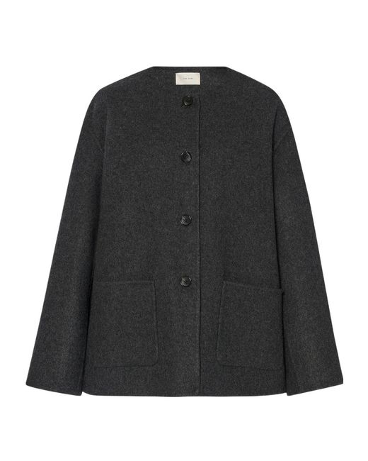 The Row Black Quintus Cashmere Jacket