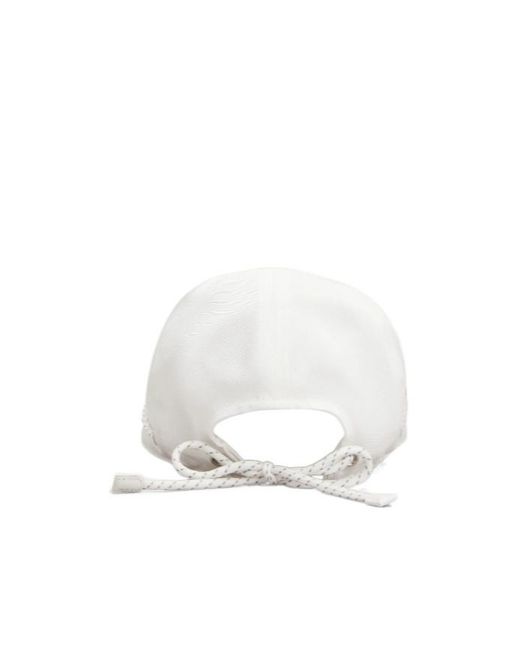 Roger Vivier White Buckle Baseball Cap
