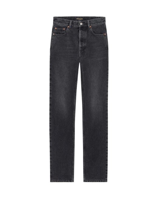 Saint Laurent Blue Relax Straight-Leg Jeans