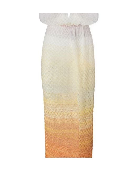 Missoni White Sleeveless V-Neck Jumpsuit