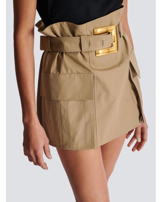 Balmain Natural Short Skirts