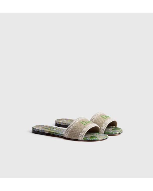 Dior White Dway Slide
