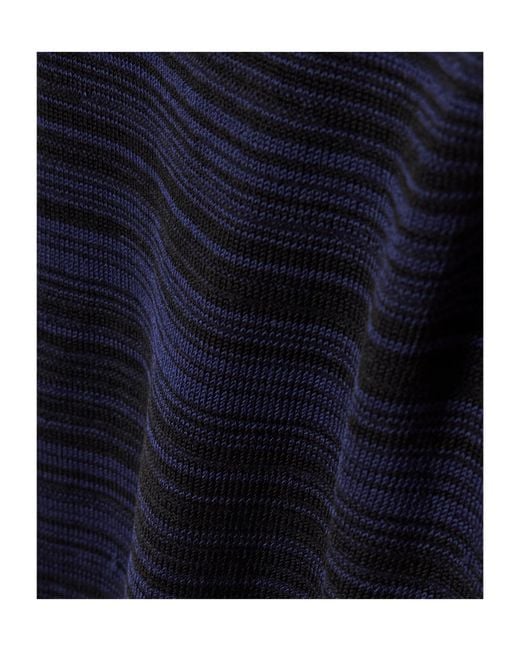 Y. Project Blue Scarf-Detailed Knit Top