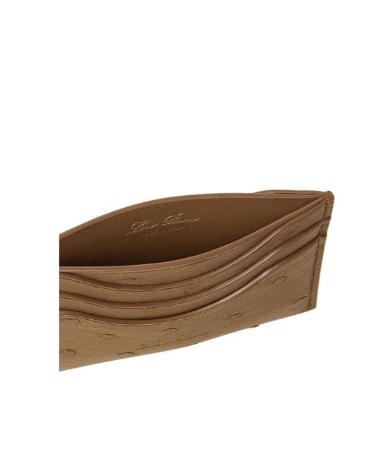 Loro Piana Brown Extra Card Holder for men
